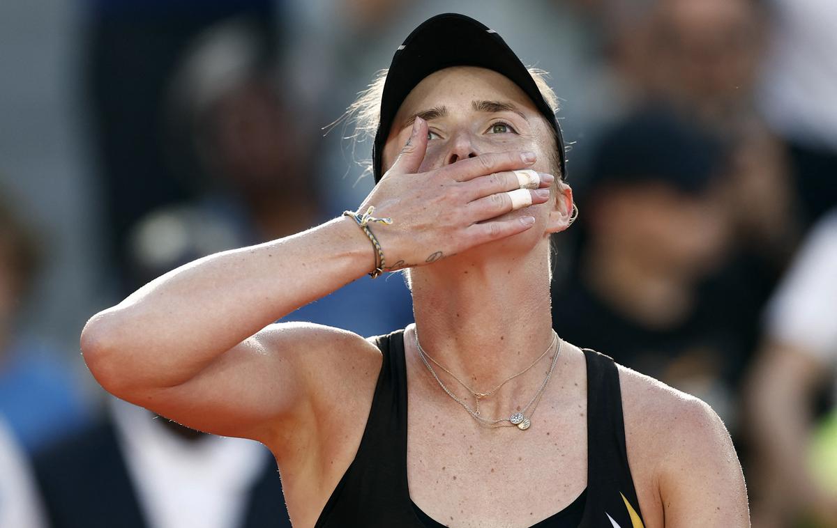 Elina Svitolina | Elina Svitolina se je prvič kot mama uvrstila v drugi teden velikega turnirja. Njen mož je nekdanji francoski teniški as Gael Monfils. | Foto Reuters