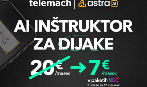 Telemach se približuje mladim in svoj portfelj krepi s platformo Astra AI