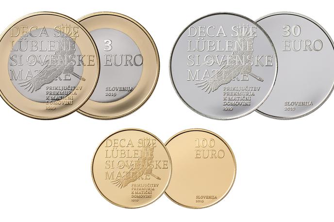 Zbirateljski kovanci posvečeni 100. obletnici priključitve Prekmurja k matični domovini. | Foto Banka Slovenije