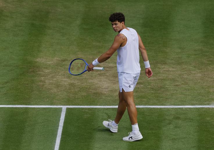 Ben Shelton ni bil kos Sinnerju. | Foto: Reuters