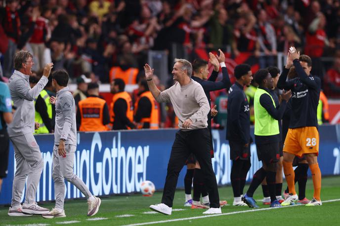 Bayer Leverkusen, Kasper Hjulmand | Kasper Hjulmand je Bayer popeljal do zmage, verjame, da tudi proti vrhu nemškega prvenstva. | Foto Reuters