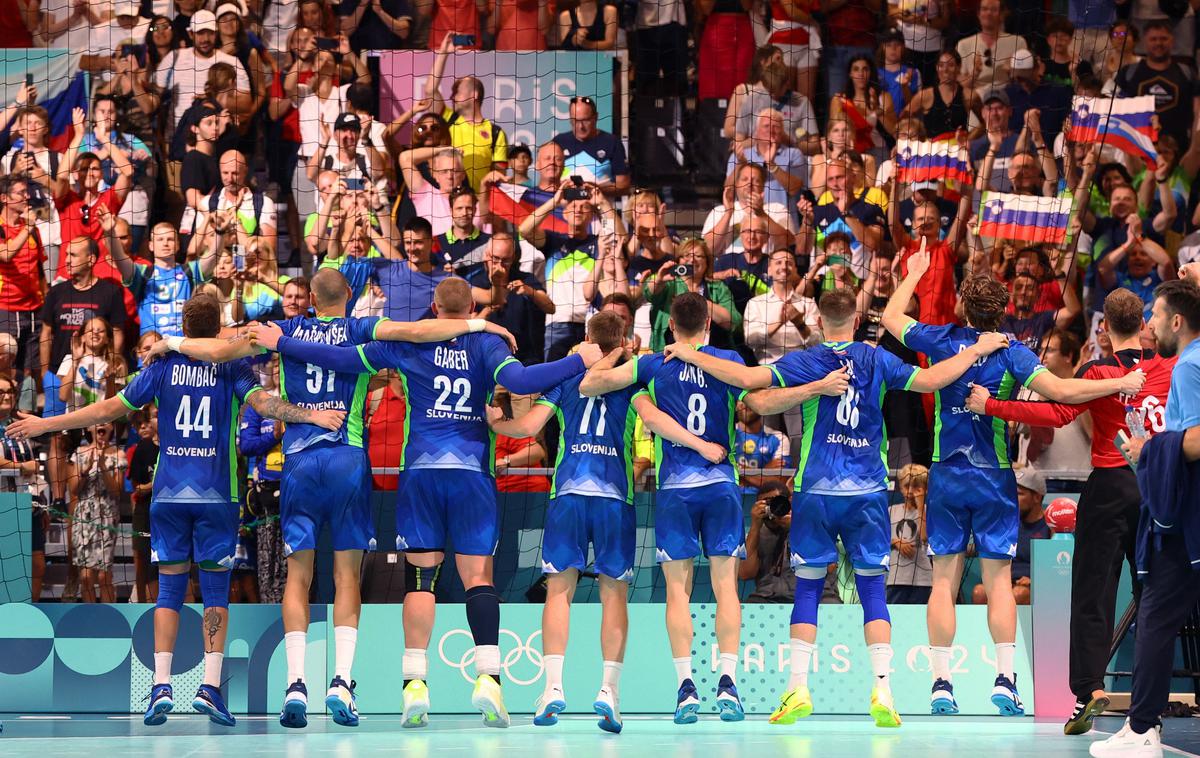 Pariz 2024, Slovenija - Švedska (rokomet, moški) | Slovenci so premagali Švedsko in na stežaj odprli vrata četrtfinala. | Foto Reuters