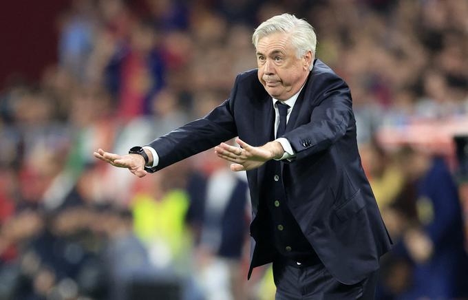 Tekme z Barcelono so vedno stresne, priznava Ancelotti, ki je z Realom osvojil kar 15 lovorik. Priložnost ima še za eno. | Foto: Reuters