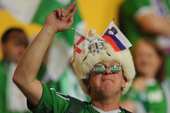 Veliko navijačev Severne Irske lahko pričakujemo tudi danes v Stožicah. | Foto: Aleš Fevžer