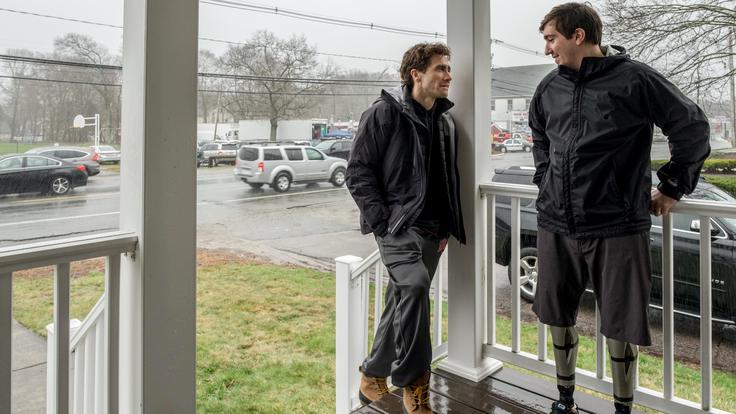 Zvezdnik filma Jake Gyllenhaal v pogovoru z resničnim Jeffom Baumanom. | Foto: 