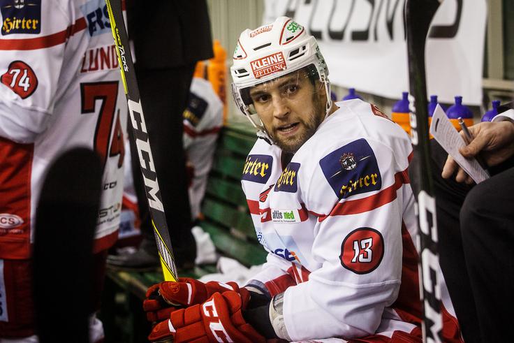 Slovenca Žiga Pance (na fotografiji) in Mitja Robar sta podprvaka lige EBEL. | Foto: Grega Valančič/Sportida