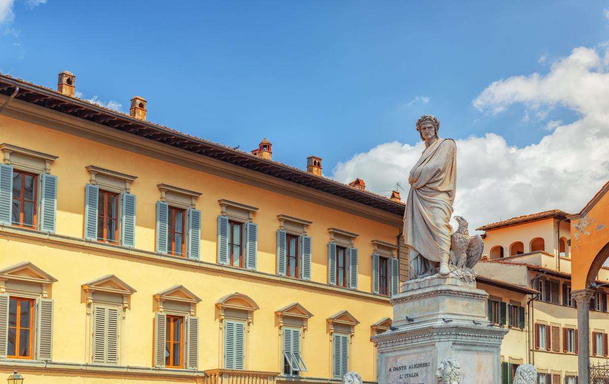Dante Alighieri, Firence | Konferenca, na kateri bodo ponovno odprli primer, bo eden od dogodkov v sklopu zaznamovanja 700-letnice Dantejeve smrti.  | Foto Getty Images