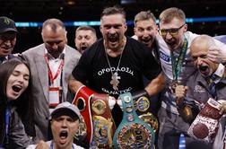 Oleksandr Usik na Wembleyju združil vse štiri šampionske pasove