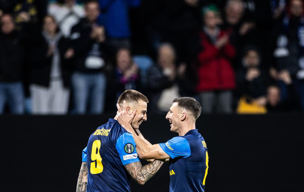 konferenčna liga NK Celje Aek Franko Kovačević Mario Kvesić | Franko Kovačević še naprej trese mreže. Dosegel je gol za izenačenje na 1:1. | Foto Jure Banfi