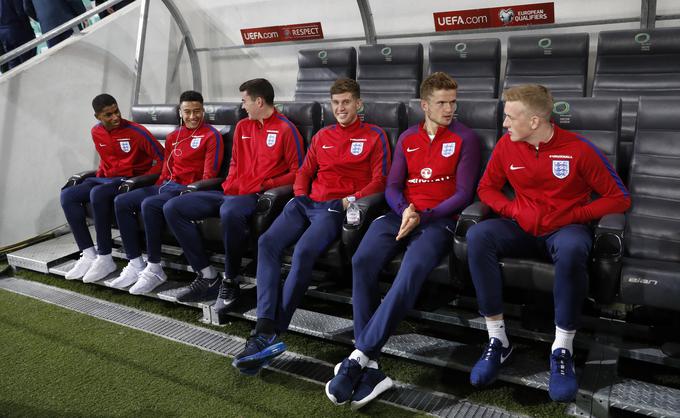 Angleški nogometni zvezdniki so bili na treningu dobro razpoloženi. Kako bo v torek pozno zvečer? | Foto: Reuters