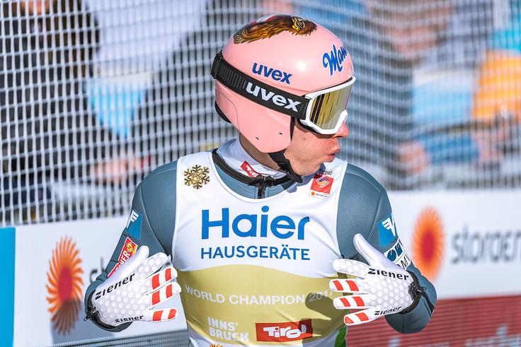 Najboljši v kvalifikacijah je bil Avstrijec Stefan Kraft. | Foto: Sportida