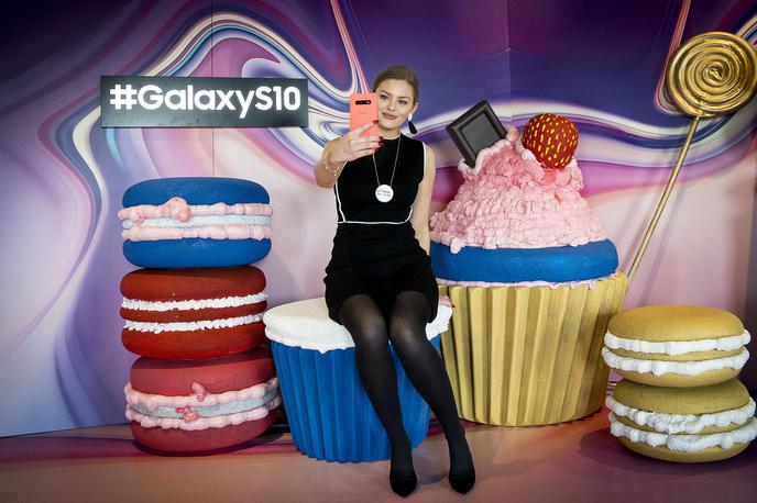 Samsung Galaxy S10, predstavitev | Samsung je svoje najnovejše paradne mobilne telefone v Sloveniji uradno predstavil niti dva tedna po svetovni premieri v San Franciscu.  | Foto Ana Kovač