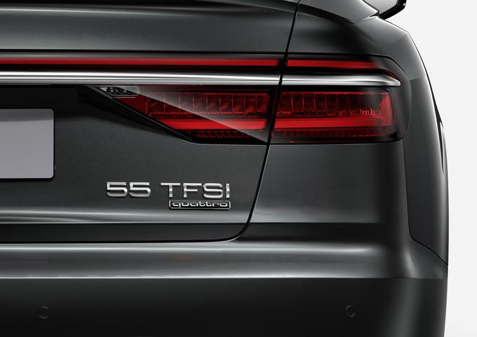Številka 55 označuje motor z močjo 250 kilovatov. | Foto: Audi