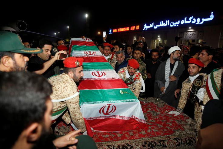 Truplo generala so iz Bagdada pripeljali v iransko mesto Ahvaz na jugozahodu države. | Foto: Reuters