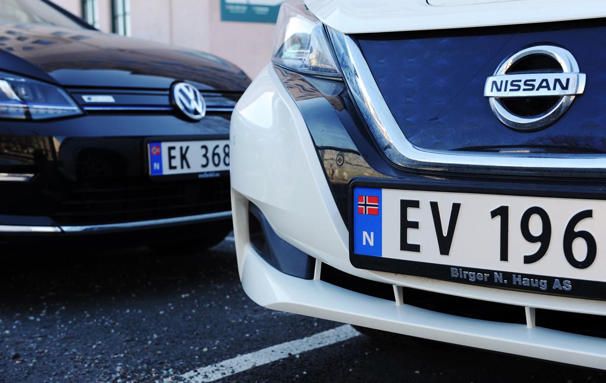 Norveška EV avti | Približno vsak peti avtomobil na Norveškem je danes že električni. Med lani novimi prodanimi jih je bilo takih skoraj 80 odstotkov. | Foto Guliver Image