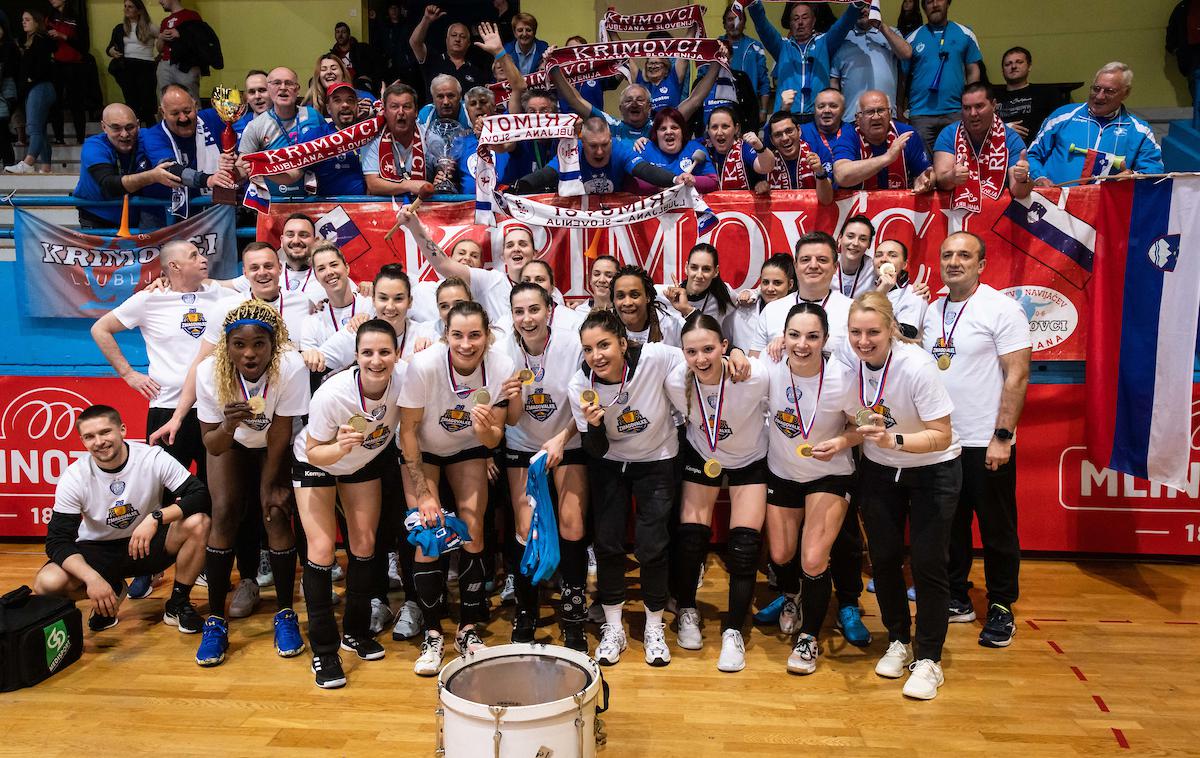 Krim Mercator, zmagovalke Pokala Slovenije 2023 | Krimovke so slovenske pokalne zmagovalke. | Foto Vid Ponikvar
