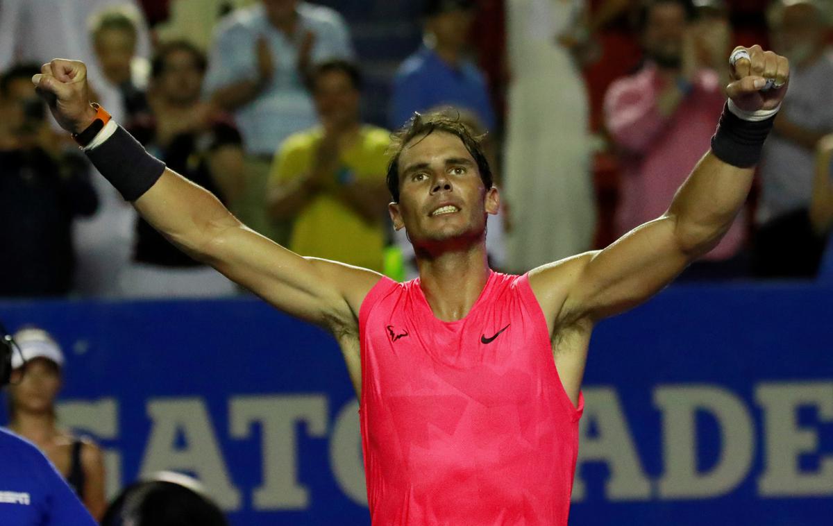 Rafael Nadal | Rafael Nadal je v polfinalu turnirja v Mehiki ugnal Grigorja Dimitrova. | Foto Reuters