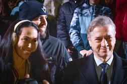 Ljubljana v praznični podobi: lučke so prižgali Janković in zakonca Golob #foto #video