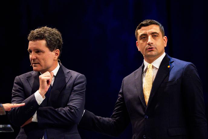 George Simion în Nicușor Dan | Po vzporednih volitvah je Nicusor Dan (levo) premagal Georgeja Simiona. | Foto Guliverimage