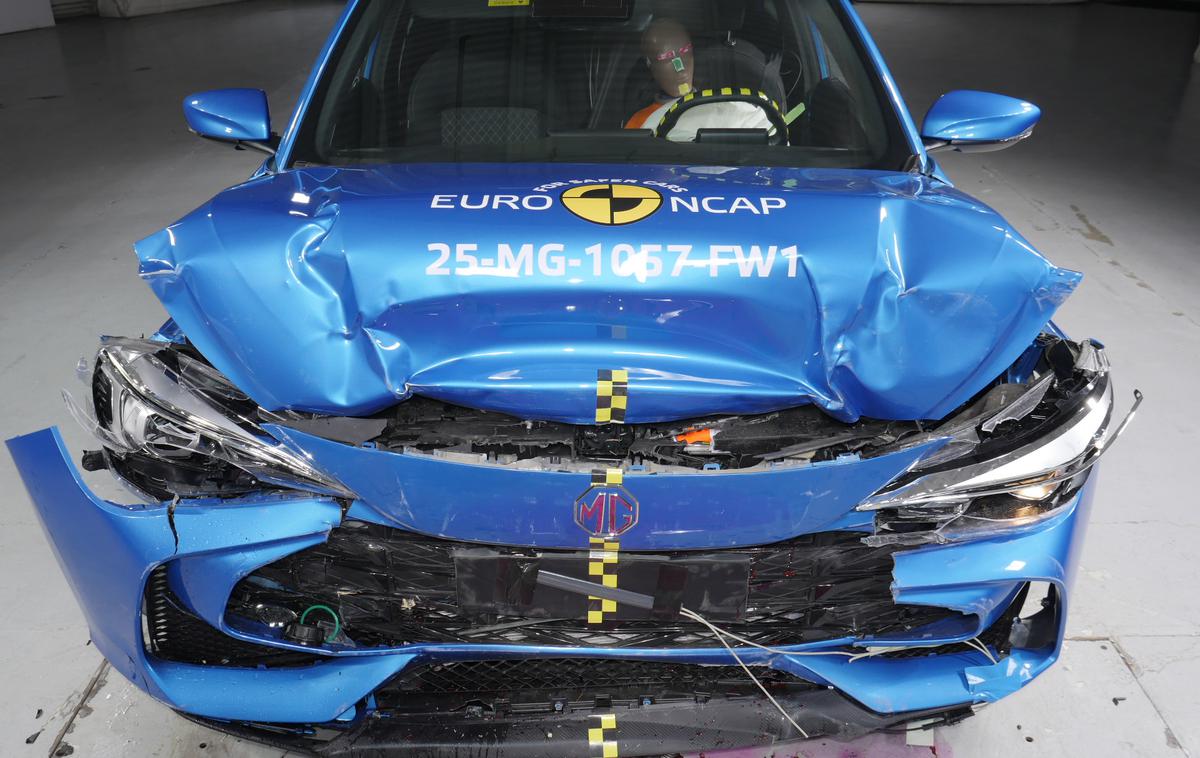 EuroNCAP test | MG 3 po trčenju na varnostnem testu EuroNCAP | Foto EuroNCAP