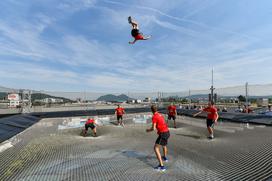 Obiskovalci bodo lahko preizkusili točno tak trampolin, kot ga uporabljajo najboljši akrobati na svetu Foto Robert Krumpak
