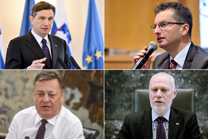 Borut Pahor, Zoran Janković, Marjan Šarec, Milan Brglez | Foto STA
