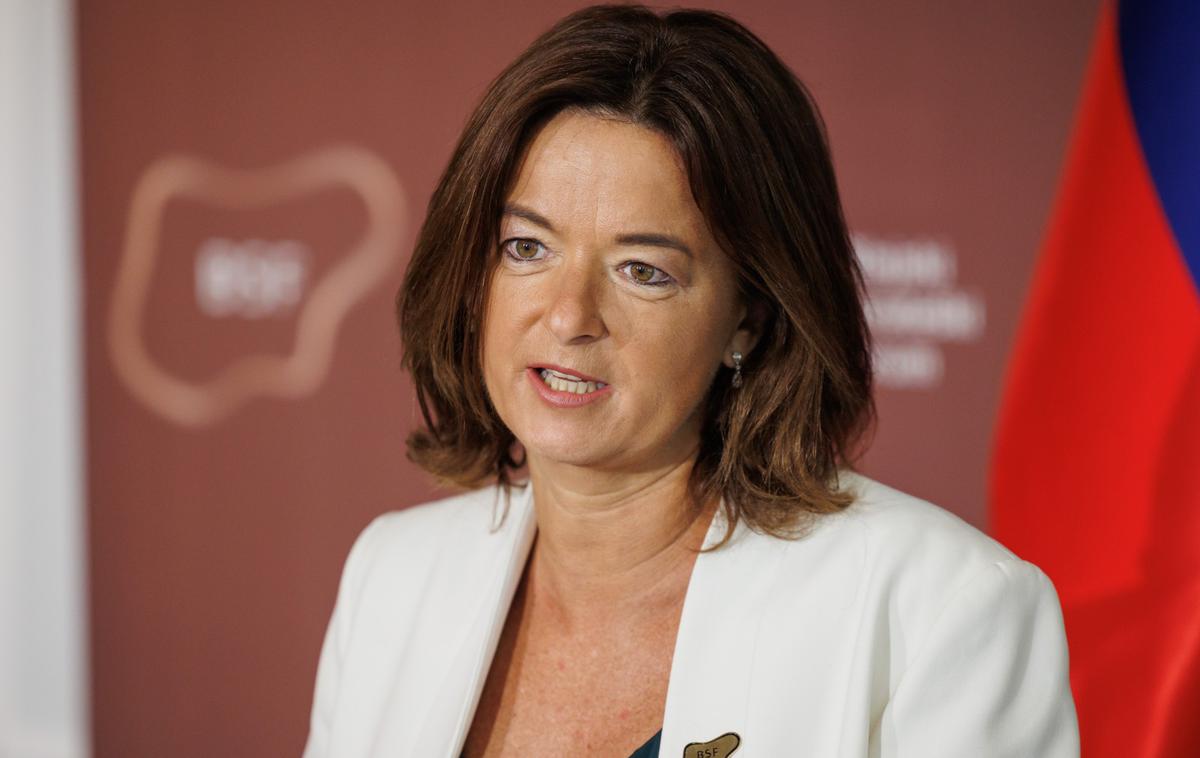Tanja Fajon | "Treba je razjasniti okoliščine tega precej brutalnega dogajanja tu na domačiji, kjer so bili študenti mirno na antifašističnem kampu, zelo mirno so se družili in vse je ta akcija močno presenetila," je dejala ministrica Fajon. | Foto STA