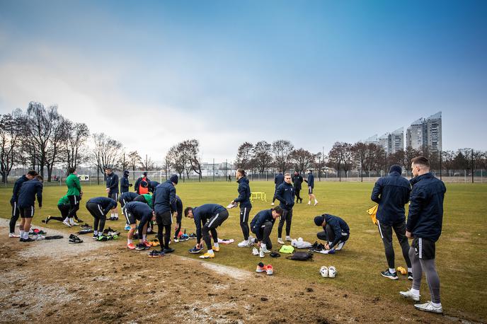 NK Olimpija Trening | Nogometaši Olimpije so se prvič v tem letu potili na treningu 7. januarja. | Foto Vid Ponikvar