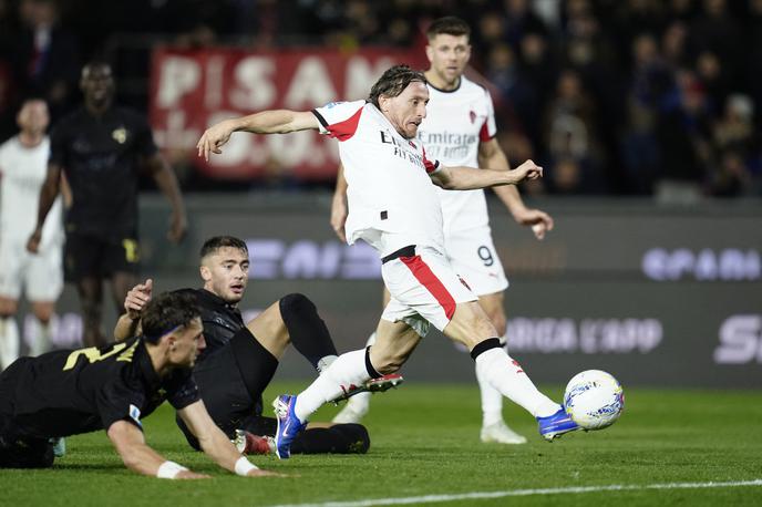 Luka Modrić, AC Milan | Luka Modrić je zadel za zmago Milana. | Foto Reuters