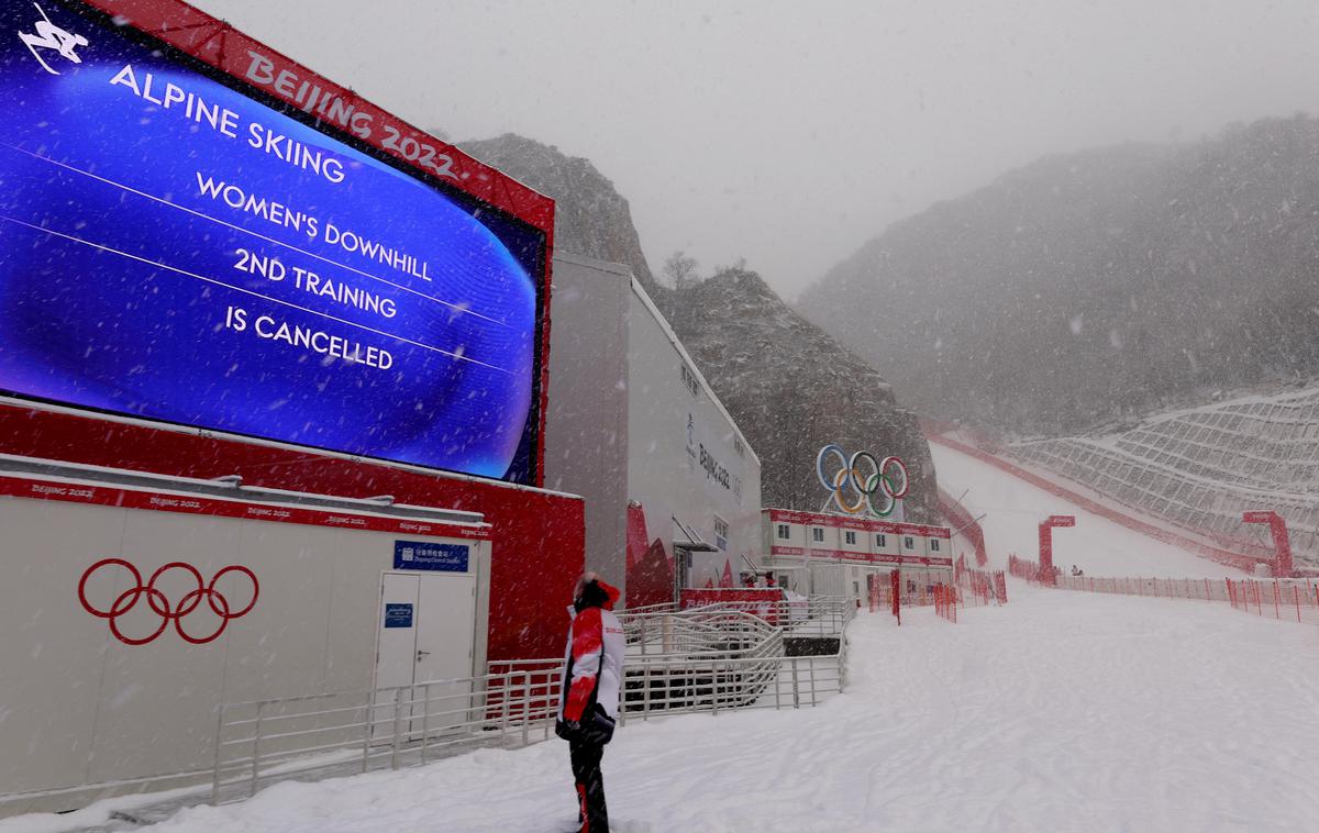 smuk trening sneg | Nedeljski trening smuka je bil odpovedan. | Foto Reuters