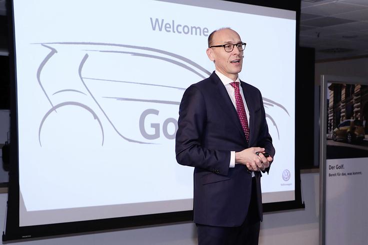 Novice o novem golfu je sporočil Ralf Brandstätter, član uprave Volkswagna za nabavo. | Foto: Volkswagen