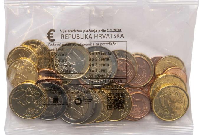 Hrvaški evrski kovanci | Na kovancu za dva evra bo motiv zemljevida Hrvaške, na kovancu za en evro motiv kune, na kovancih za 50, 20 in 10 centov motiv Nikole Tesle, na kovancih za pet, dva in en cent pa črki HR, izpisani v glagolici. | Foto Hrvatska narodna banka