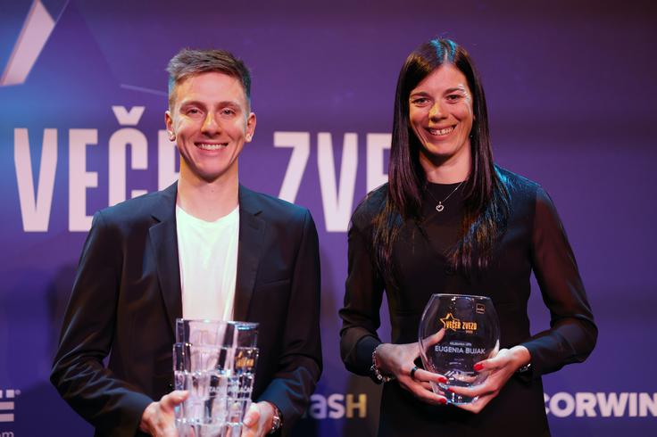 S Tadejem Pogačarjem na Večeru zvezd leta 2023. | Foto: www.alesfevzer.com