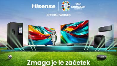 Hisense, uradni partner UEFA EURO 2024™, predstavlja kampanjo ZMAGA JE LE ZAČETEK