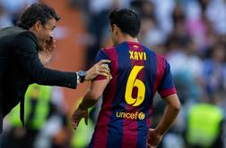 Xavi na zadnji tekmi za Barcelono kot kapetan v začetni enajsterici