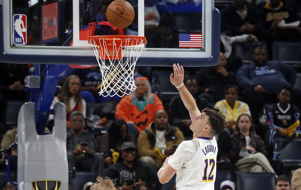 Jake LaRavia | Jake LaRavia odlično izkorišča priložnost v vrstah Lakersov. | Foto Reuters