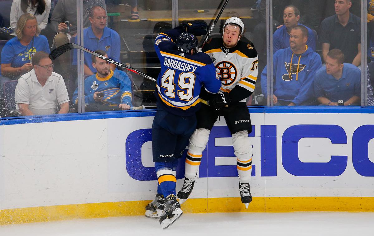 Ivan Barbašev, St. Louis Blues, Boston Bruins | Ivan Barbašev ne bo smel nastopiti na šesti finalni tekmi. | Foto Reuters