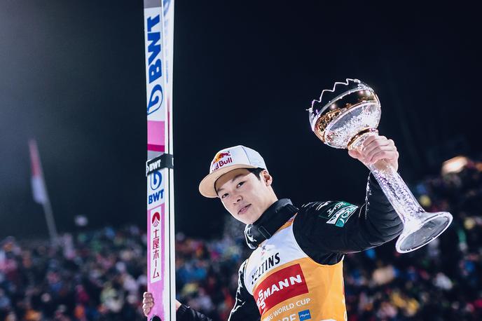 Rjoju Kobajaši | Najboljši skakalec lanske zime Rjoju Kobajaši je novoletno turnejo odprl z zmago. V lanski sezoni je slavil na prav vseh štirih postajah turneje. | Foto Sportida