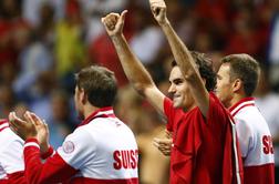 Francozom so se po zmagi Federerja v finalu pridružili Švicarji