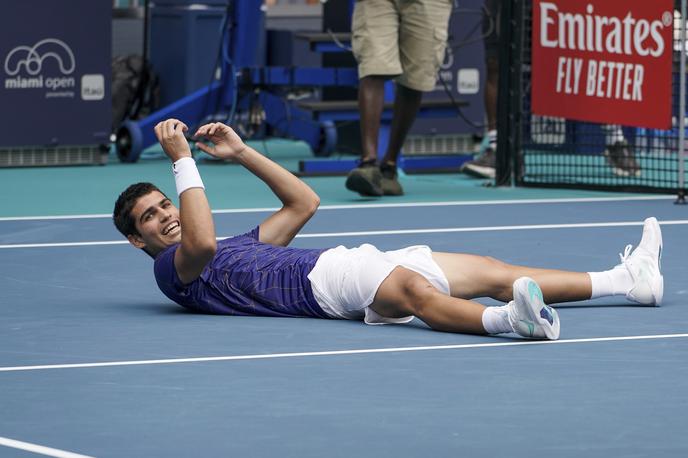 Carlos Alcaraz | Daleč je še od uspehov velike trojice, a nekateri že menijo, da bi lahko bil nov Federer, Nadal ali Đoković. | Foto Guliverimage