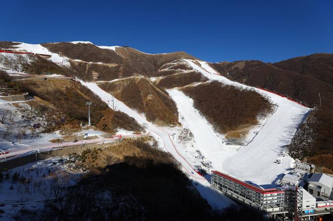 Smučarski center Yanqing, kjer bodo tekmovali alpski smučarji. | Foto: Reuters