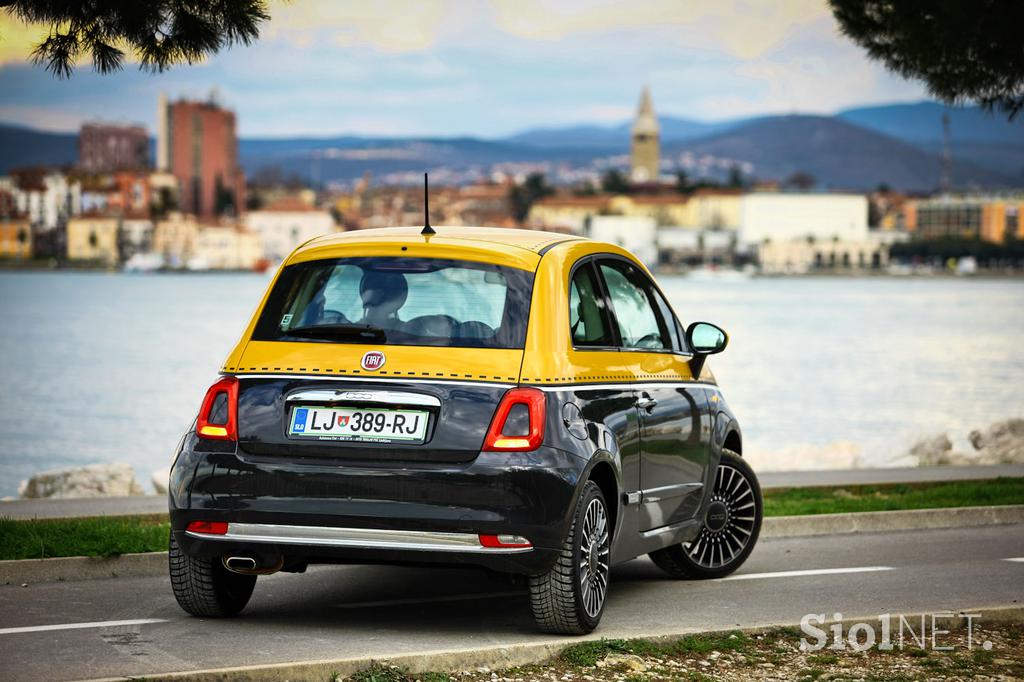 Fiat 500 1.2 8V lounge - šik mestni malček s posluhom za visoko modo
