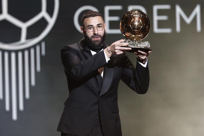 Karim Benzema je letos prejel zlato žogo. Je tudi kandidat za osvojitev priznanja Fifa Best. | Foto: Reuters