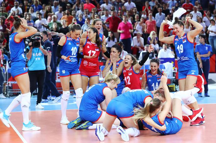 Srbija Turčija odbojka finale ženske | Srbkinje še naprej kažejo izjemno formo. Po lanskem naslovu svetovnih prvakinj so ubranile tudi evropski naslov. | Foto CEV