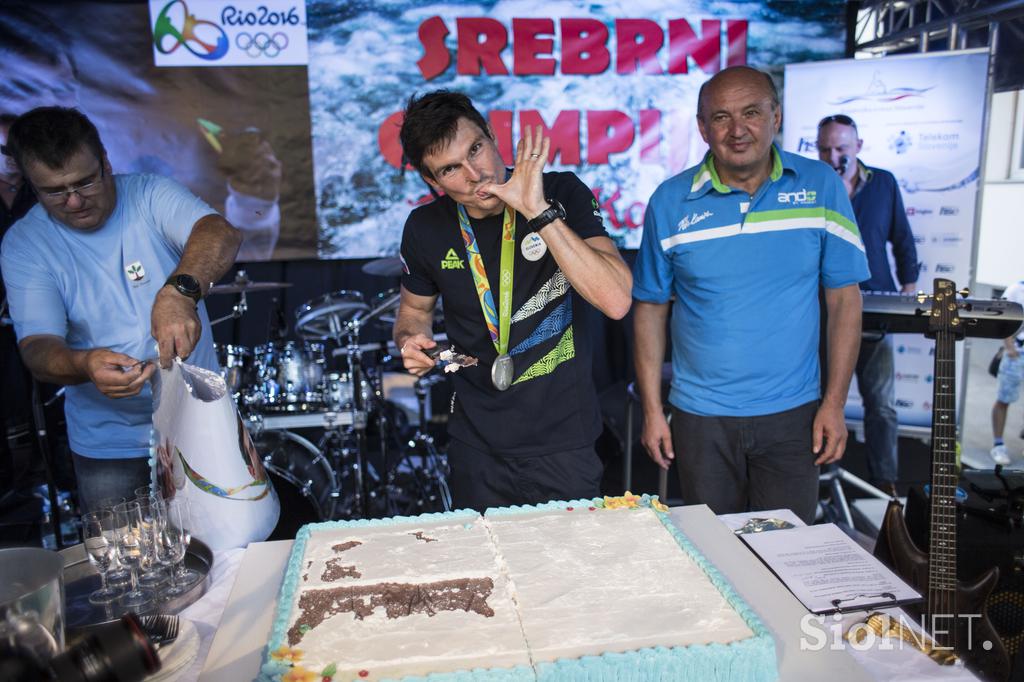 Peter Kauzer sprejem Hrastnik Rio 2016