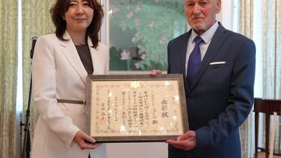 Olimpionik Cerar prejel priznanje japonskega veleposlaništva