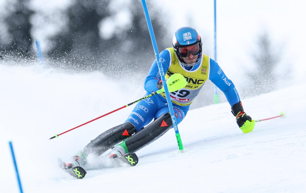 Stefano Gross | Na letošnjem svetovnem prvenstvu v Saalbachu je slalomsko tekmo končal na 20. mestu. | Foto Guliverimage