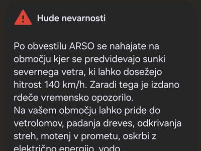 Na Štajerskem že prejeli SI-Alarm
