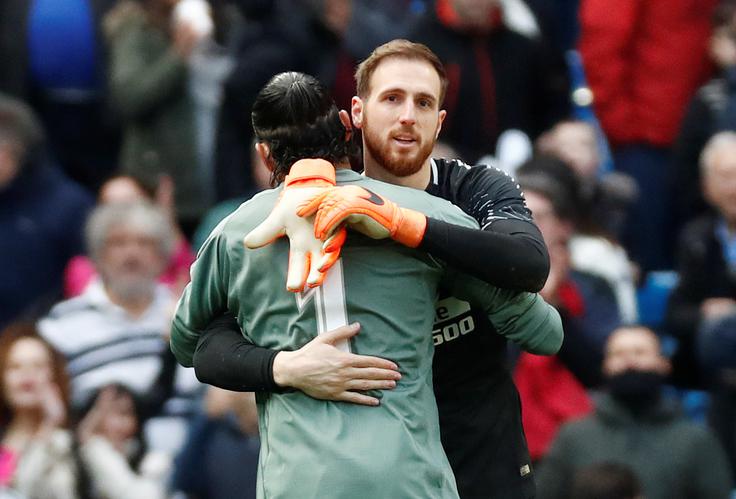 Jan Oblak in Keylor Navas sta se v karieri že večkrat pomerila. | Foto: Reuters