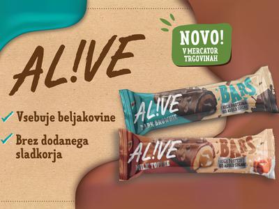 AL!VE širi svoj asortiment: nove proteinske ploščice, ki osvajajo z ekstra hrustljavostjo in ekstra kremoznostjo